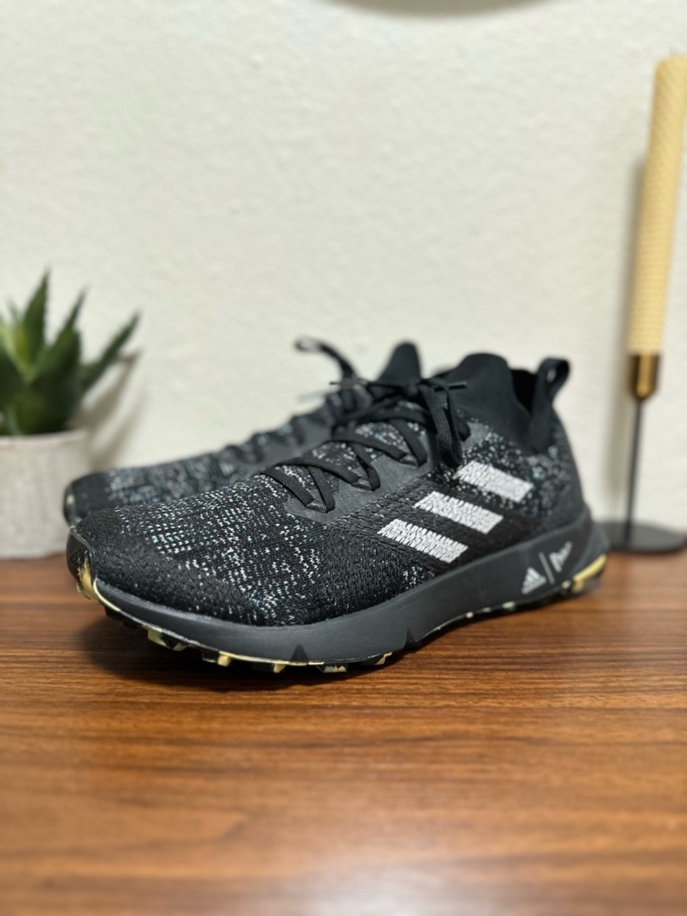 Adidas Terrex Two Parley Trailrunning Men's 11 - Black/Grey Two/Linen Green,